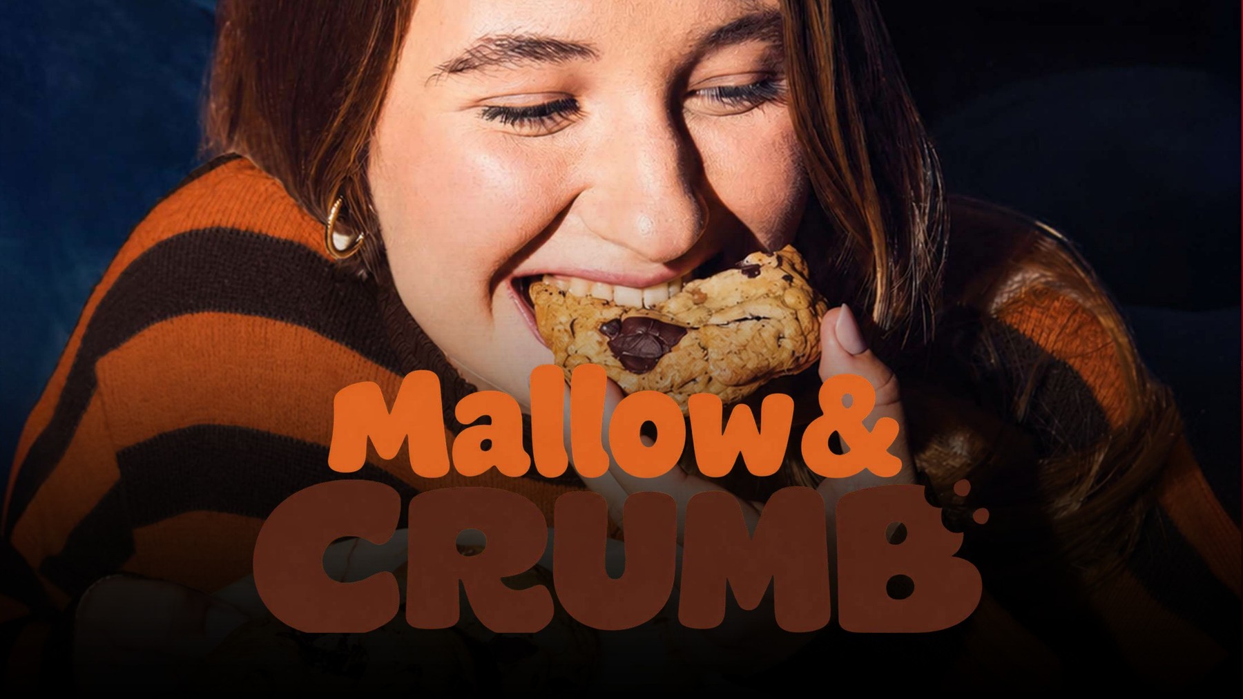 Mallow & Crumb cookie brand identity hero visual